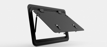 Preview: Explore Glazing Seitenklappfenster für Land Rover Discovery 1, 674 x 485 mm, aluminium